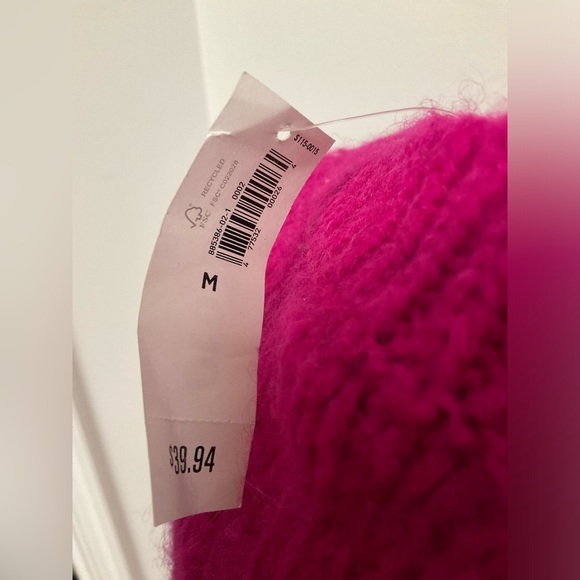 Old Navy Fuchsia 3/4 Sleeve Bobble Sweater NWT - Picture 6 of 8